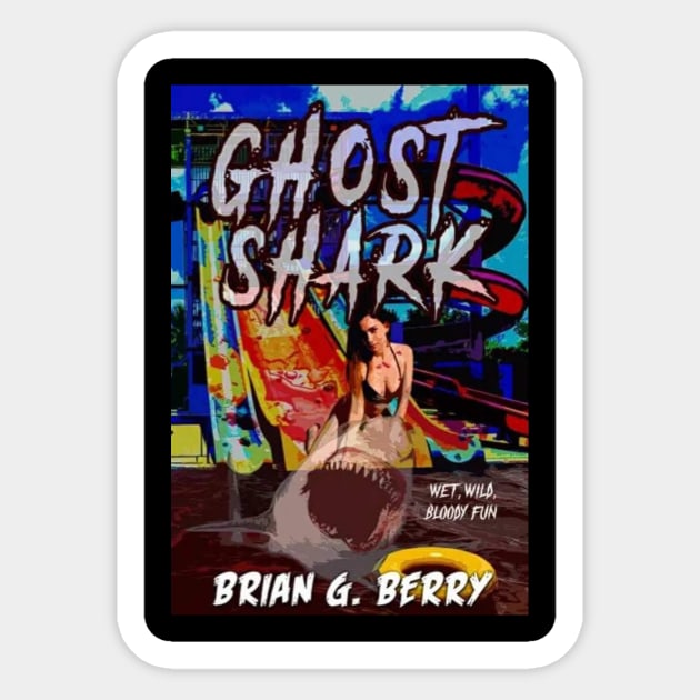 Ghost Shark Sticker by Slaughterhouse Press